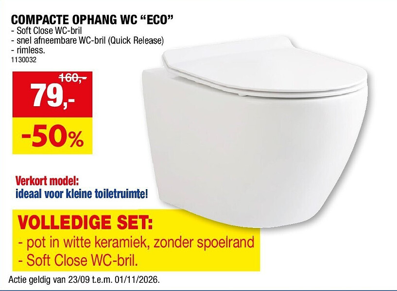 COMPACTE OPHANG WC “ECO”