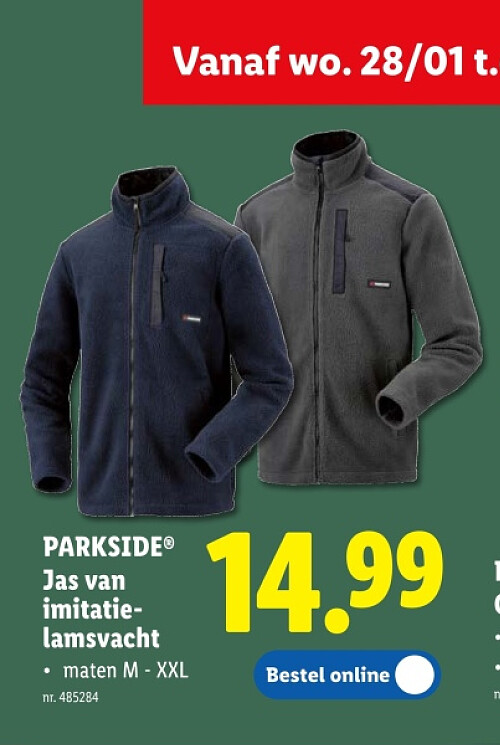 Jas van imitatielamsvacht