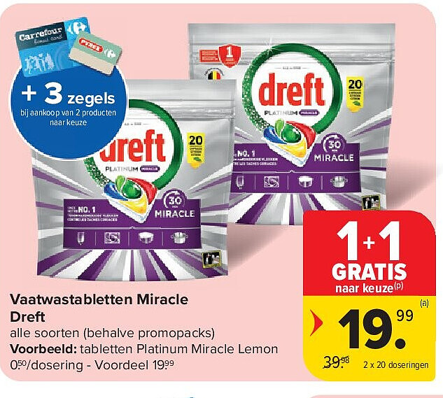 Vaatwastabletten Miracle Dreft