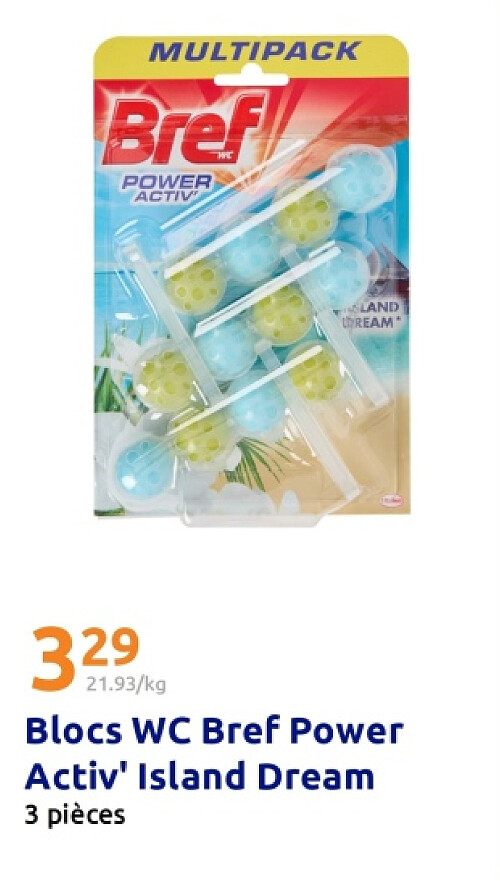 Blocs WC Bref Power Activ' Island Dream