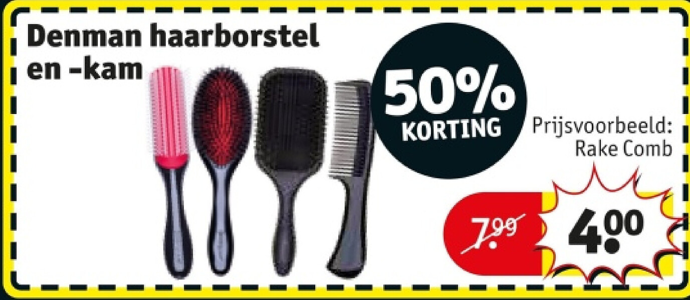 Denman haarborstel en -kam