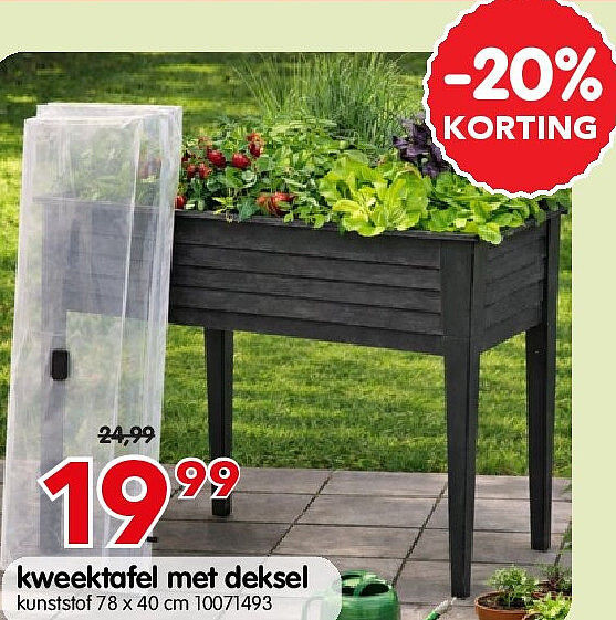 kweektafel met deksel