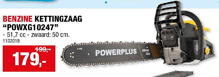 BENZINE KETTINGZAAG “POWXG10247”
