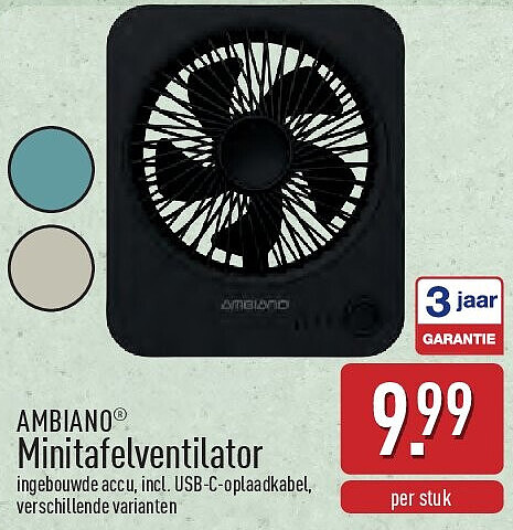 Minitafelventilator
