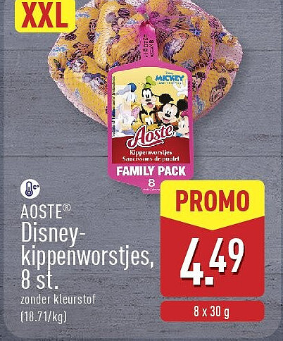 Disneykippenworstjes, 8st.