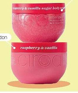 Ciroa vanille & framboos lichaamsscrub 350 g