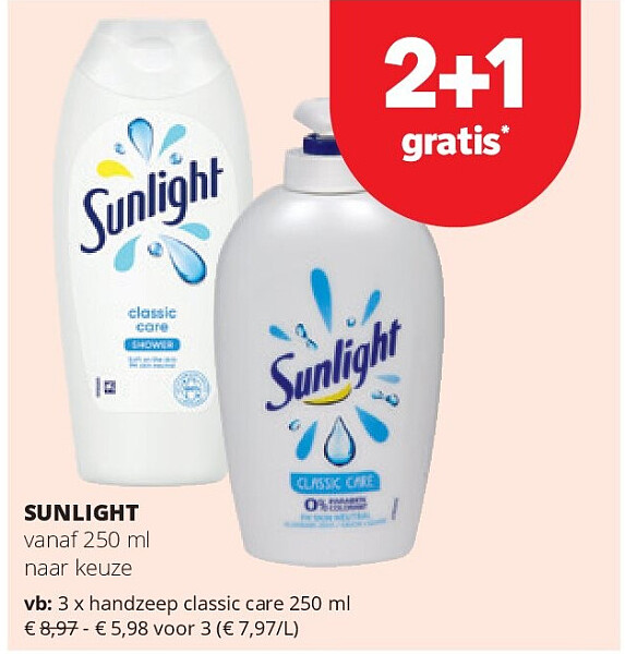 SUNLIGHT handzeep classic care 250 ml