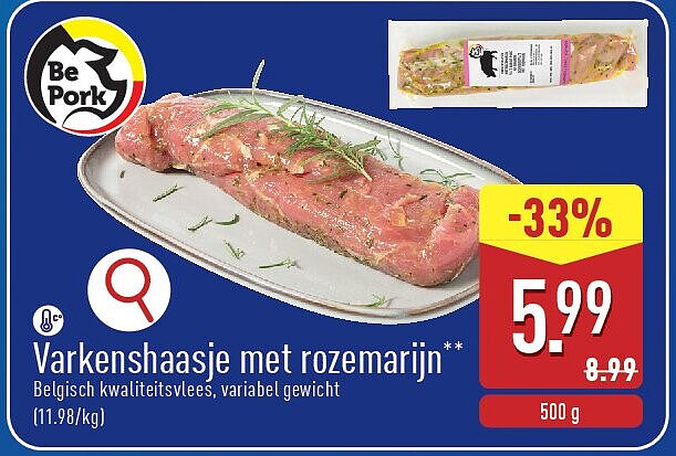 Varkenshaasje met rozemarijn
