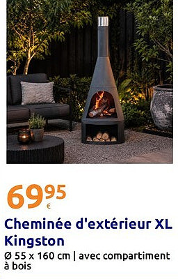Cheminée d'extérieur XL Kingston