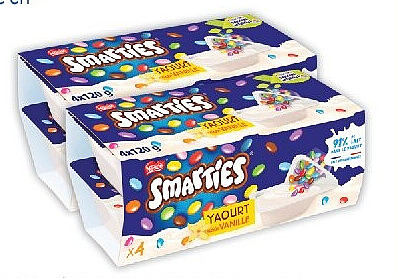 Yaourt à la vanille Smarties 4 x 120 g