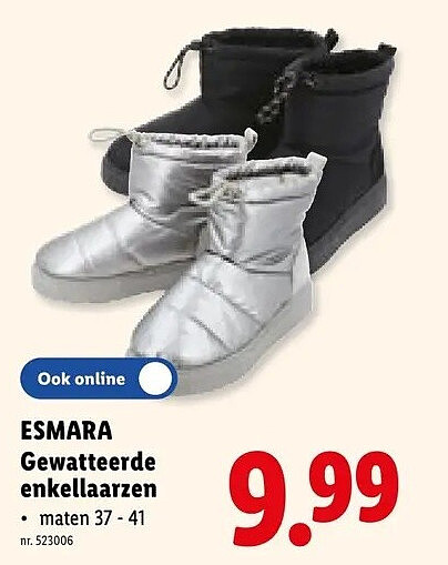 Gewatteerde enkellaarzen
