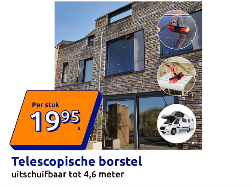 Telescopische borstel