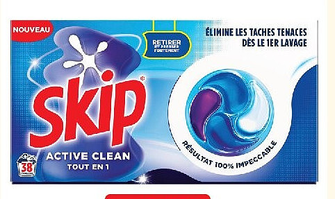 Lessive capsules Active Clean, 38 lavages