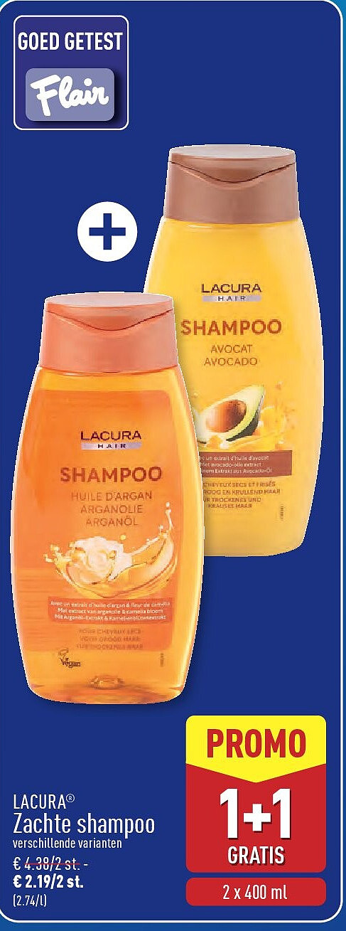Zachte shampoo