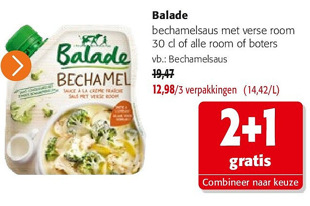 Balade bechamelsaus met verse room 30 cl