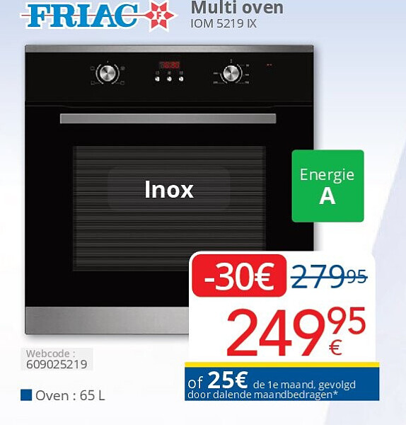Friac Multi oven IOM 5219 IX