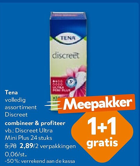 Tena volledig assortiment Discreet