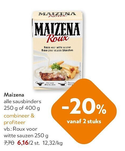Maizena Roux voor witte sauzen 250 g
