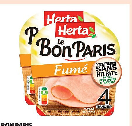 Jambon Le Bon Paris fumé Herta