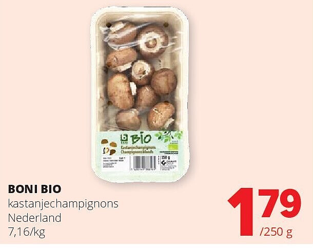 BONI BIO kastanjechampignons Nederland
