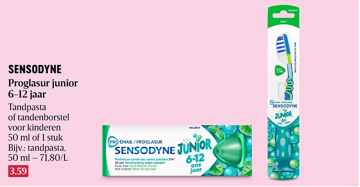 SENSODYNE Proglasur junior 6-12 jaar