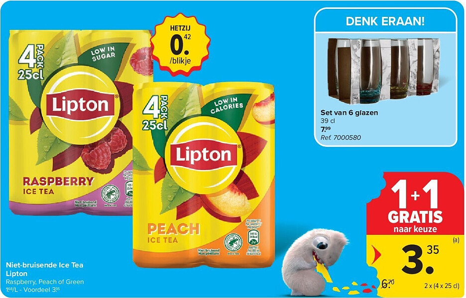 Niet-bruisende Ice Tea Lipton