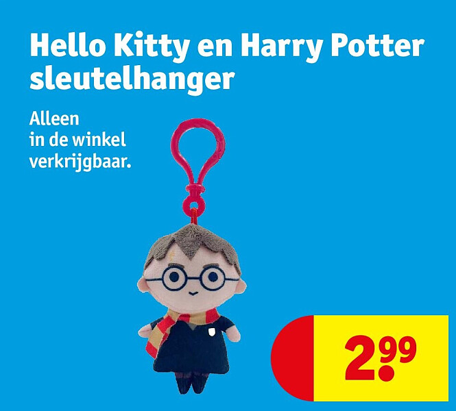 Hello Kitty en Harry Potter sleutelhanger
