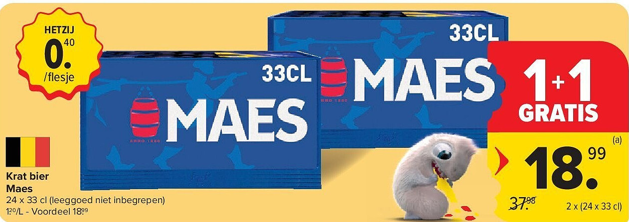 Krat bier Maes