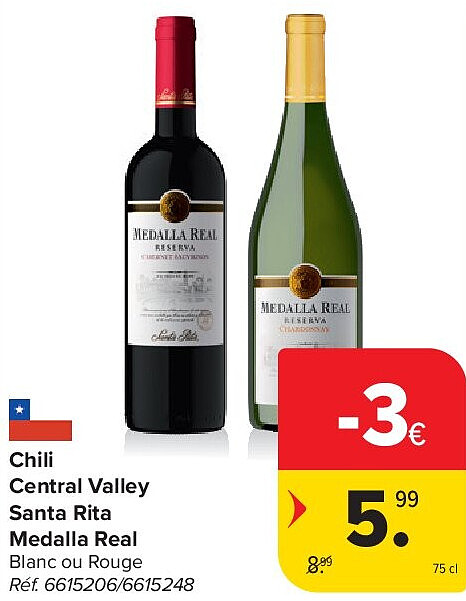 Chili Central Valley Santa Rita Medalla Real