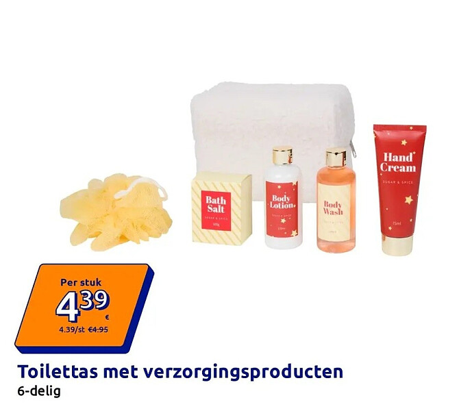 Toilettas met verzorgingsproducten