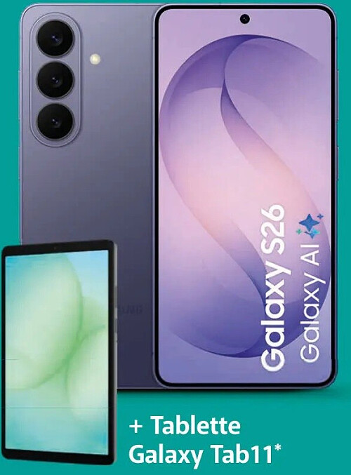 Samsung Galaxy S26 5G 256 GB + tablette Galaxy Tab11