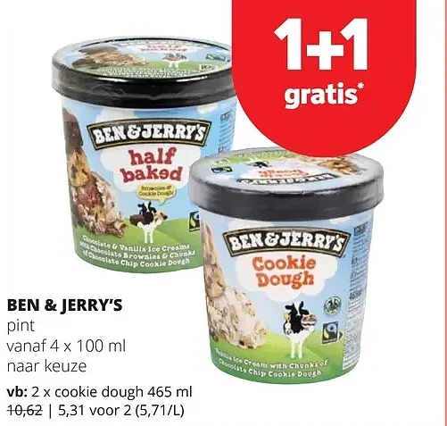 BEN & JERRY'S cookie dough 465 ml