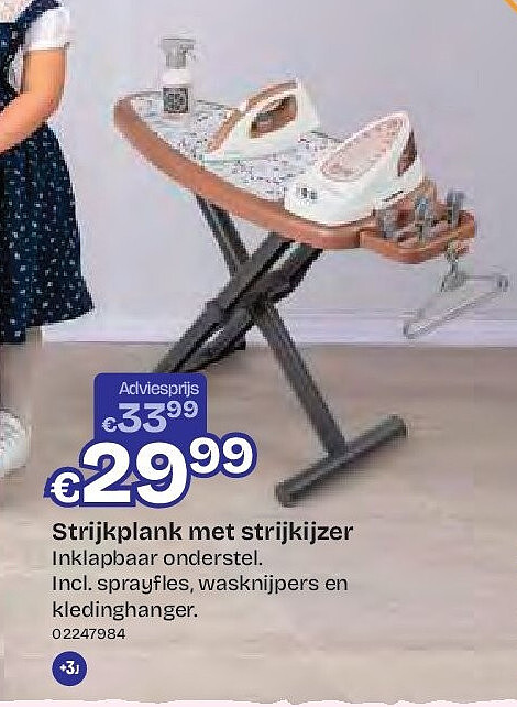 Strijkplank met strijkijzer