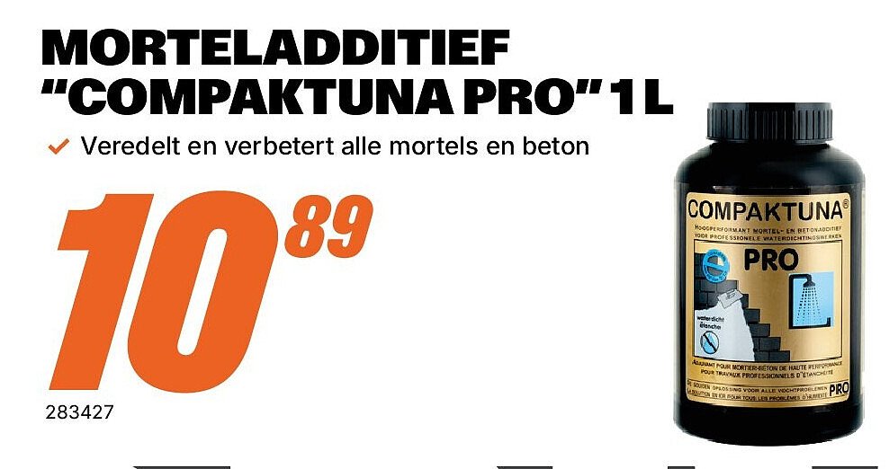 MORTELADDITIEF “COMPAKTUNA PRO” 1 L