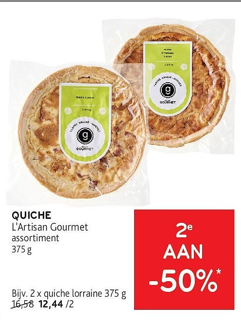 QUICHE L’Artisan Gourmet assortiment 375 g