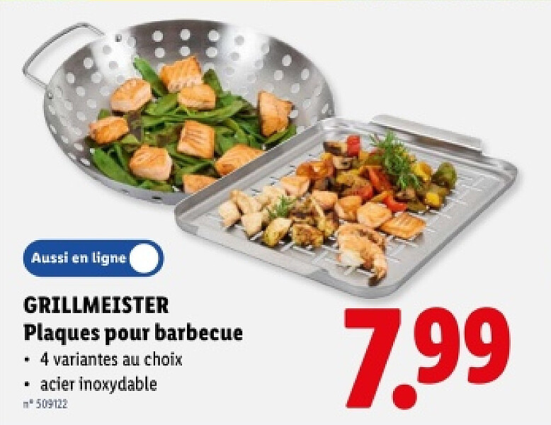 Plaques pour barbecие