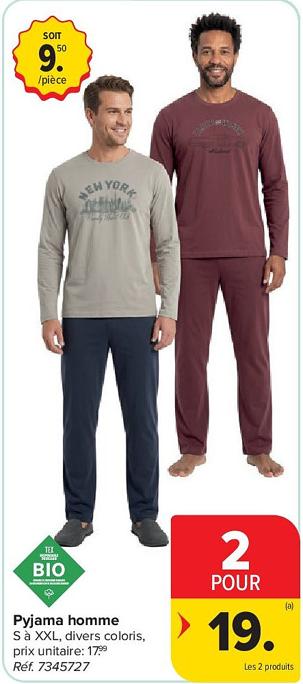 Pyjama homme 2 POUR