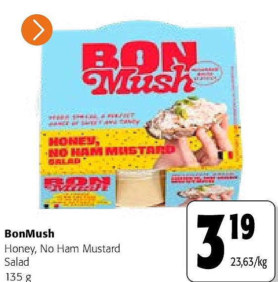 BonMush Honey, No Ham Mustard Salad 135 g