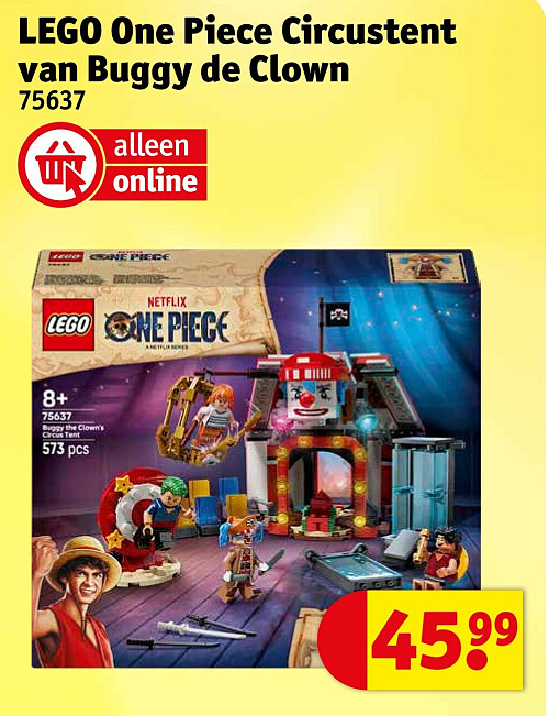 LEGO One Piece Circustent van Buggy de Clown