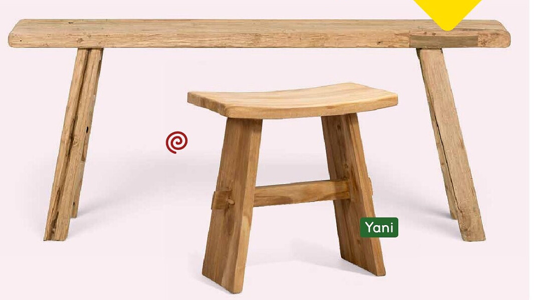 Zetel Bruce en kruk Yani
