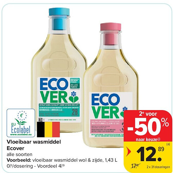 Vloeibaar wasmiddel Ecover