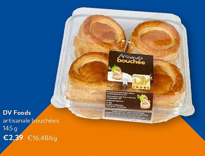 DV Foods artisanale bouchées 145 g