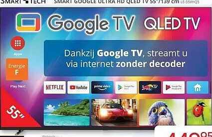 Smart Ultra HD QLED TV 55”/139 cm LE-55VHQ5