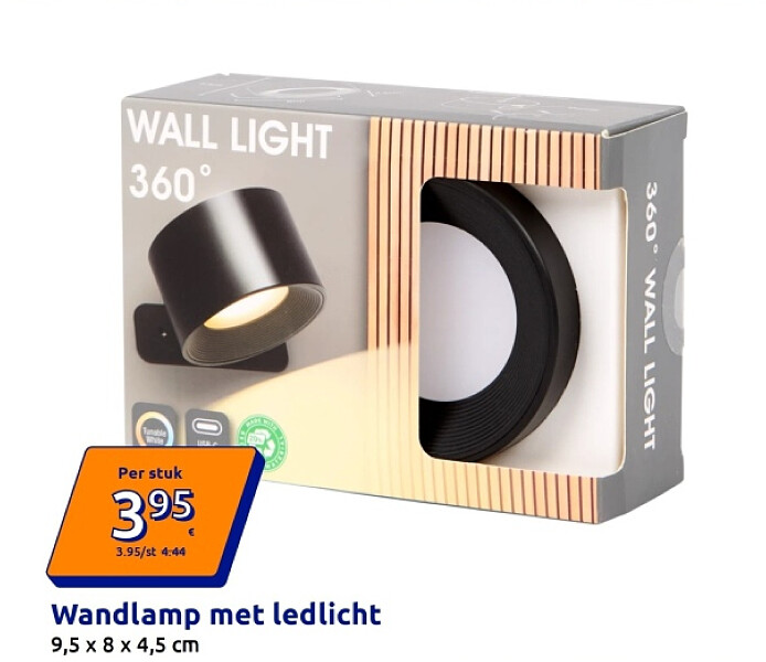 Wandlamp met ledlicht