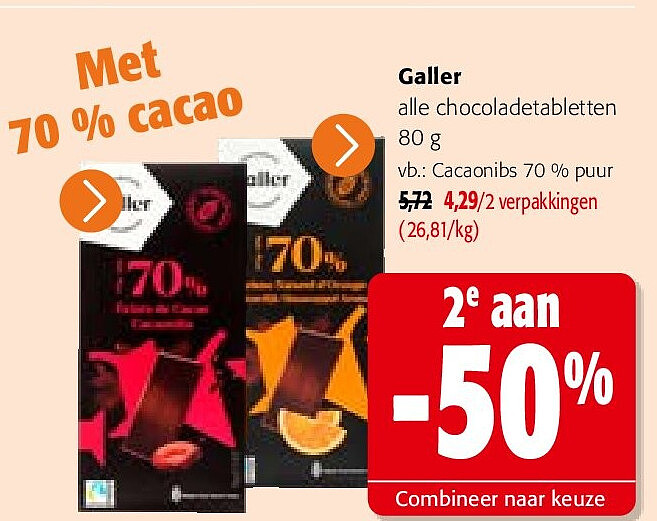 Galler alle chocoladetabletten 80 g
