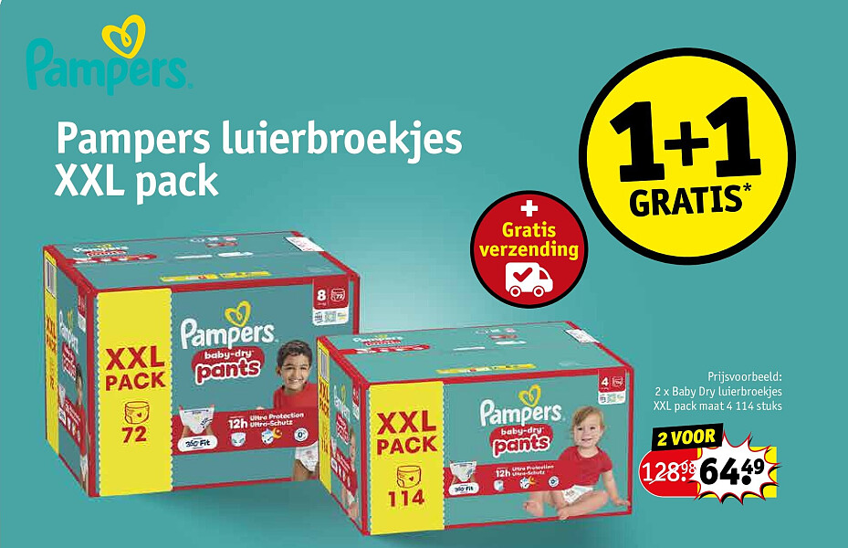 Pampers luierbroekjes XXL pack