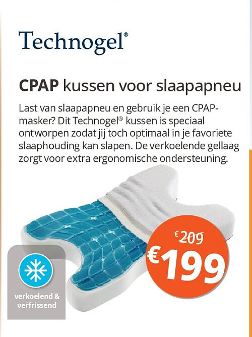 CPAP kussen voor slaapapneu