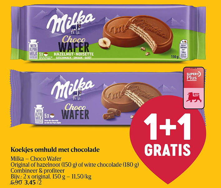 Koekjes omhuld met chocolade