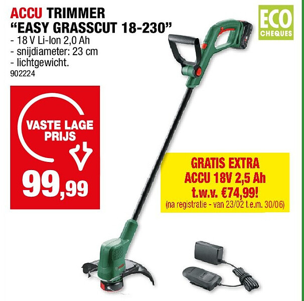 ACCU TRIMMER “EASY GRASSCUT 18-230”