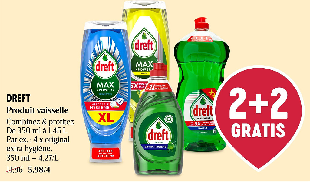 DREFT Produit vaisselle
